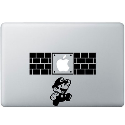 Super Mario MacBook Aufkleber Schwarz MacBook Aufkleber