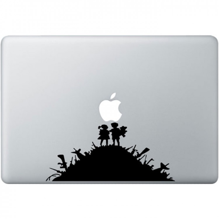 Banksy Kids MacBook Sticker Schwarz MacBook Aufkleber