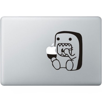Domo Muching Macbook Aufkleber Schwarz MacBook Aufkleber