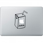 Apple Juice MacBook Aufkleber Schwarz MacBook Aufkleber