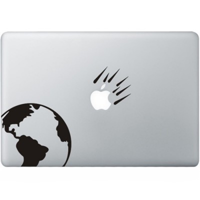 Asteroids MacBook Aufkleber