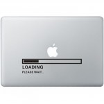 Apple Loading MacBook  Aufkleber Schwarz MacBook Aufkleber