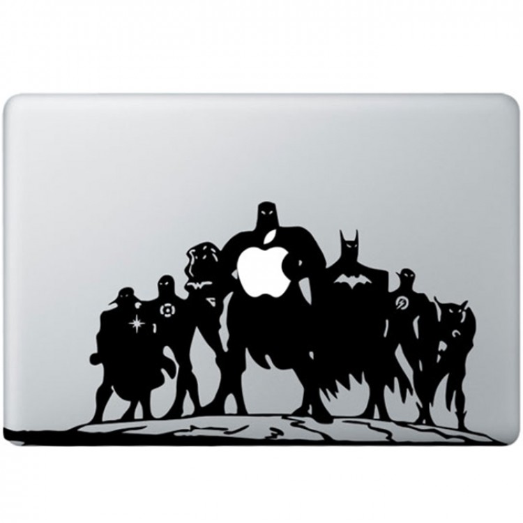 Justice League MacBook Aufkleber Schwarz MacBook Aufkleber