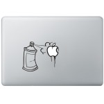 Graffiti MacBook  Aufkleber Schwarz MacBook Aufkleber