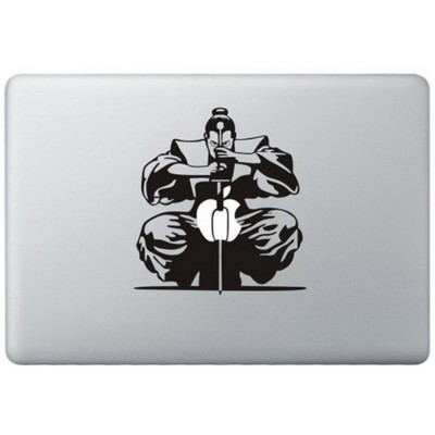 Samurai MacBook Aufkleber Schwarz MacBook Aufkleber