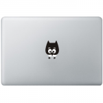 Baby Eule MacBook Aufkleber Schwarz MacBook Aufkleber