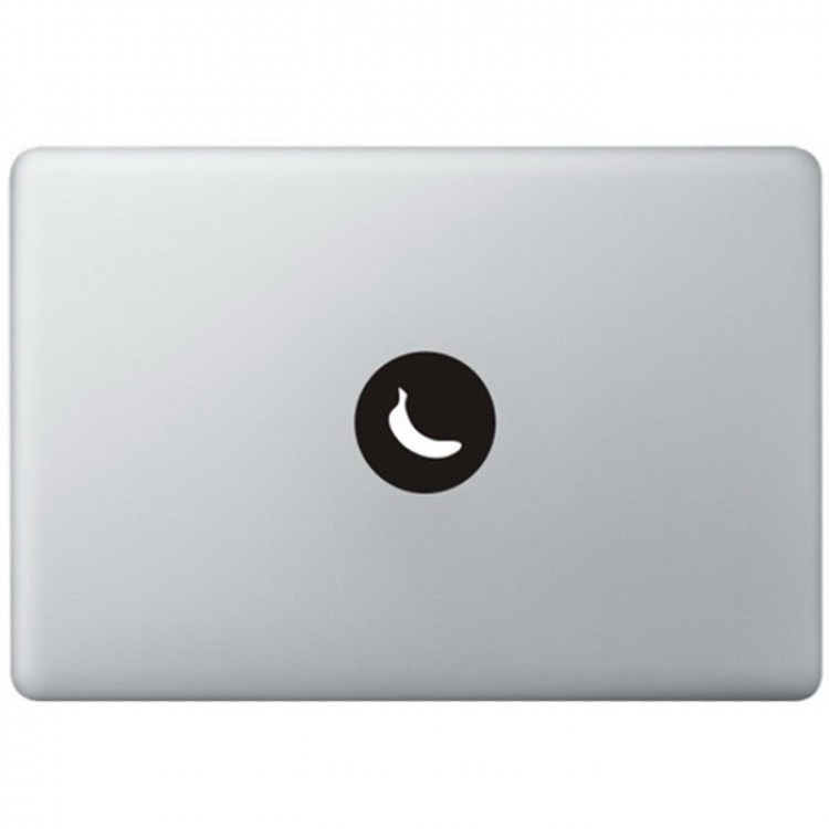 Banane Logo MacBook Aufkleber Schwarz MacBook Aufkleber