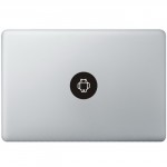 Android Logo MacBook Aufkleber Schwarz MacBook Aufkleber