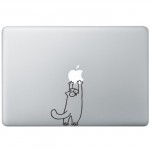 Simon's Cat (2) MacBook Aufkleber Schwarz MacBook Aufkleber