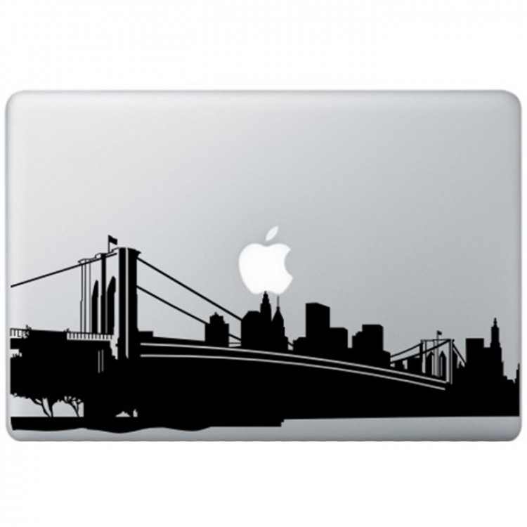 New York MacBook Aufkleber Schwarz MacBook Aufkleber
