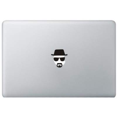 Breaking Bad Heisenberg MacBook Aufkleber Schwarz MacBook Aufkleber