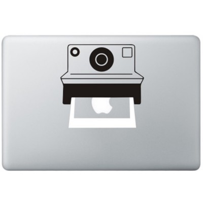 Polaroid Kamera MacBook  Aufkleber Schwarz MacBook Aufkleber