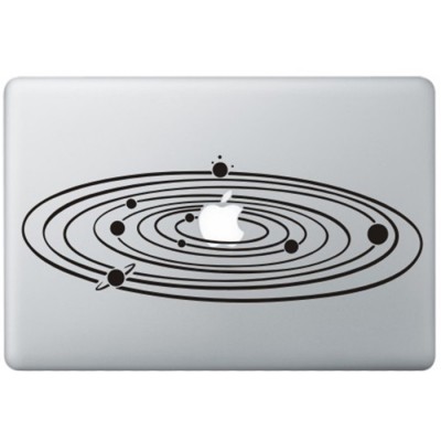 Milky Way MacBook Aufkleber Schwarz MacBook Aufkleber