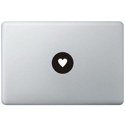 Liebe Logo MacBook Aufkleber Schwarz MacBook Aufkleber