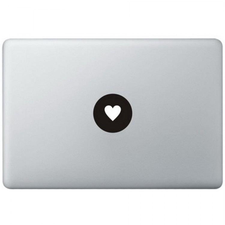 Liebe Logo MacBook Aufkleber Schwarz MacBook Aufkleber