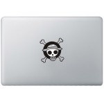 One Piece Monkey Logo MacBook Aufkleber Schwarz MacBook Aufkleber