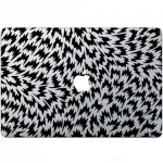 Optische Illusion Macbook  Aufkleber Schwarz MacBook Aufkleber