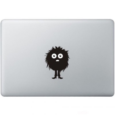 Fuzzy Guy Macbook  Aufkleber Schwarz MacBook Aufkleber