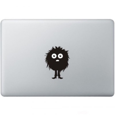 Fuzzy Guy Macbook  Aufkleber Schwarz MacBook Aufkleber