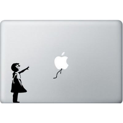 Banksy Girl MacBook Aufkleber